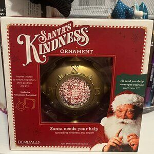 NEW DEMDACO santa's kindness ornament and journal set NEW IN BOX Christmas Gift